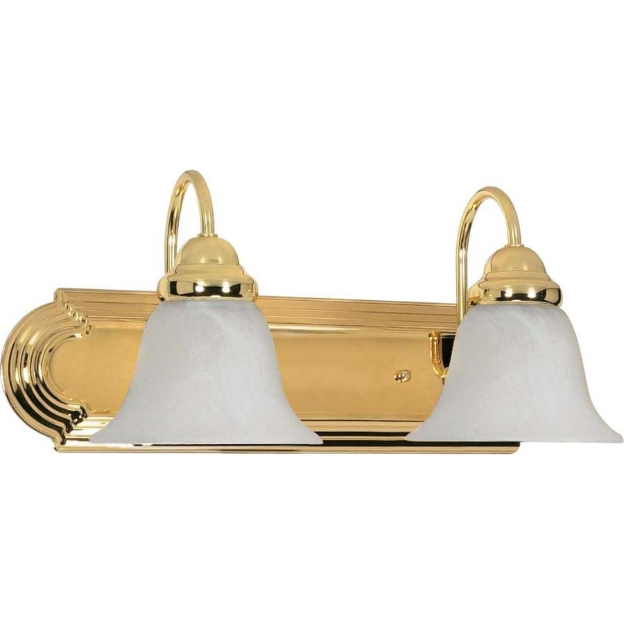 2 Light Ballerina Polished Brass Bathroom Vanity Light