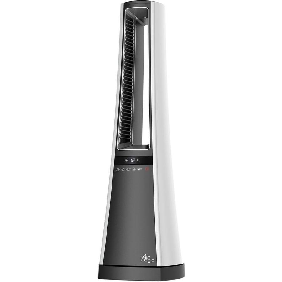 Lasko 1500-Watt Ceramic Tower Indoor Electric Space Heater with Thermostat and Remote Included in Gray | AW300