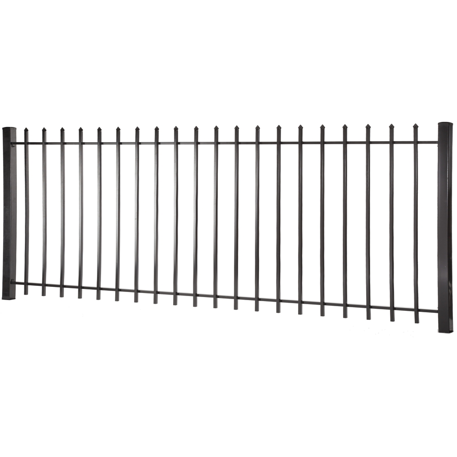 Merchants Metals Black Galvanized Steel Fence Panel (Common 48 in x 96 in; Actual 46 in x 94 in)