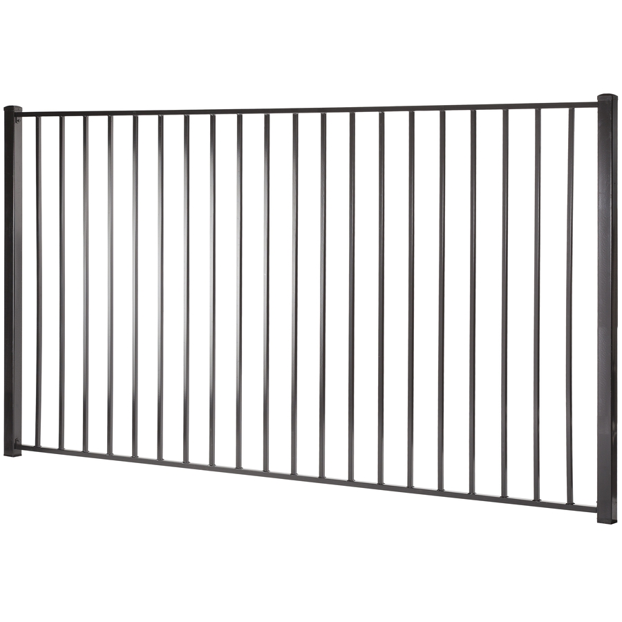 Merchants Metals Black Galvanized Steel Fence Panel (Common 60 in x 96 in; Actual 58 in x 94 in)