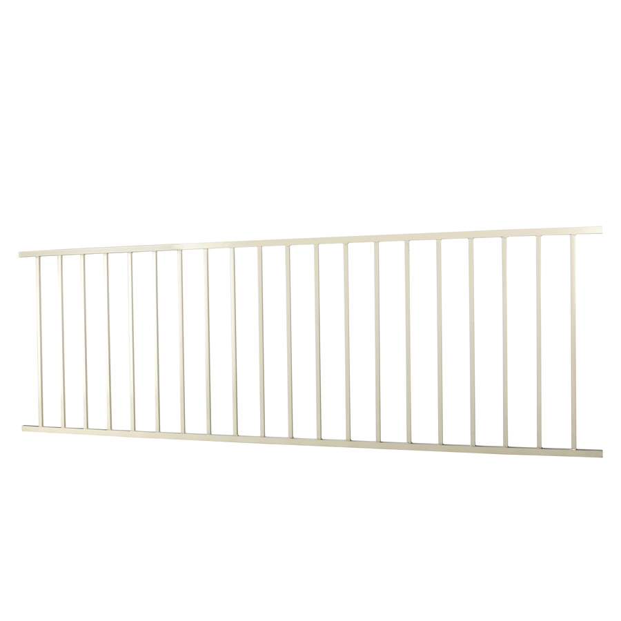 Navajo White Galvanized Steel Fence Panel (Common 36 in x 96 in; Actual 32 in x 94 in)
