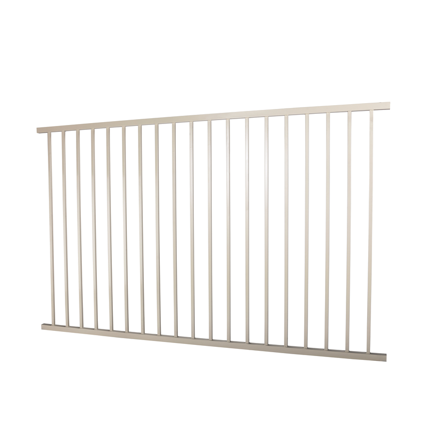 Navajo White Galvanized Steel Fence Panel (Common 60 in x 96 in; Actual 58 in x 92 in)