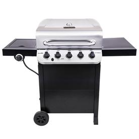 Gas Grills At Lowes Display Product Reviews For Performance Black And Stainless 5 Burner Liquid Propane Gas Grill With