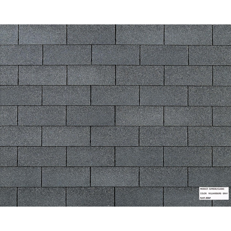 Owens Corning 20 Year Classic Williamsburg Gray 3 Tab Shingles