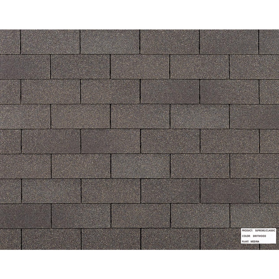 Owens Corning Classic 33.33 sq ft Driftwood Traditional 3 Tab Roof Shingles