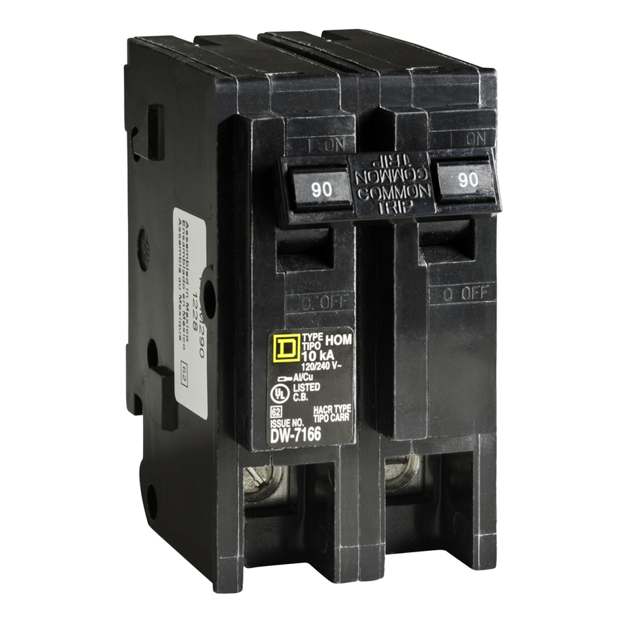 Square D Homeline 90 Amp 2 Pole Circuit Breaker