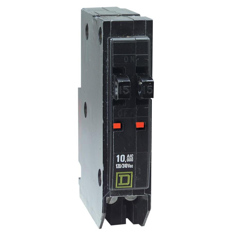 Square D QO 15 Amp 2 Pole Tandem Circuit Breaker