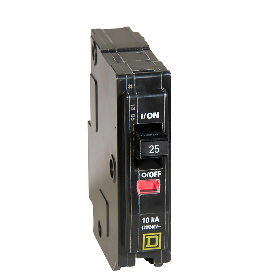 Square D QO 25 Amp Single Pole Circuit Breaker