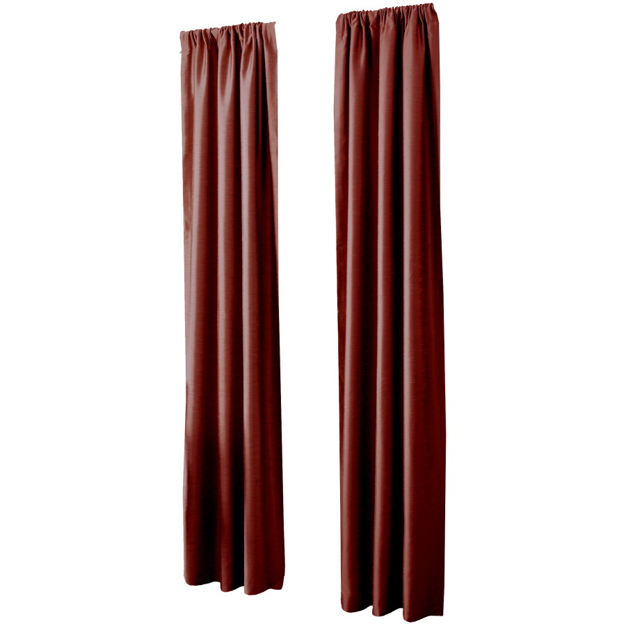 allen + roth 84 in L Red Florence Curtain Panel