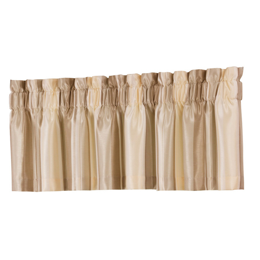 Shop allen + roth 18-in L Ivory Alison Tailored Valance at Lowes.com