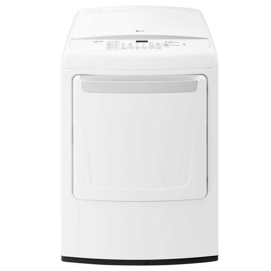 LG 7.3 cu ft Electric Dryer (White) ENERGY STAR