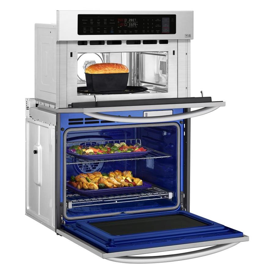 Lg 30 In Self Cleaning Convection Microwave Wall Oven Combo Stainless Steel The Combinations Department At Lowes Lg 30 In Self Cleaning Convection Microwave Wall Oven Combo Stainless Steel The Combinations Department At Lowes