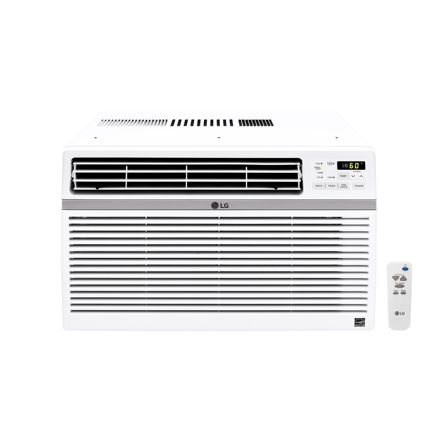 LG 550-sq ft Window Air Conditioner (115-Volt; 12000-BTU) ENERGY STAR in White | LW1216ER