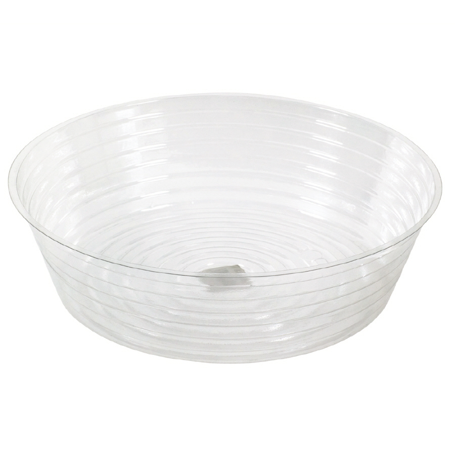 6 in Clear Plastic Plant Saucer