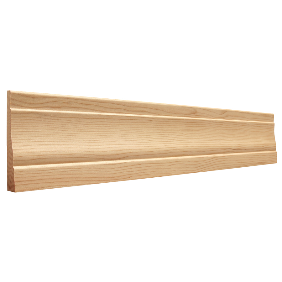 EverTrue 0.625 in x 3.4375 in x 8 ft Interior Stain Grade Western Hemlock North Casing Moulding (Pattern 444)