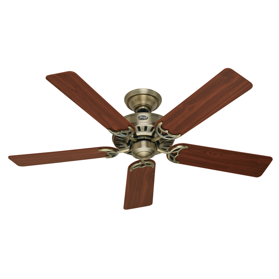 Hunter 52 in Summer Breeze Antique Brass Ceiling Fan ENERGY STAR