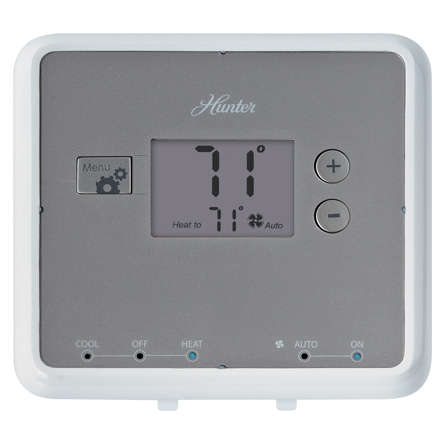 Hunter Rectangle Mechanical Non Programmable Thermostat