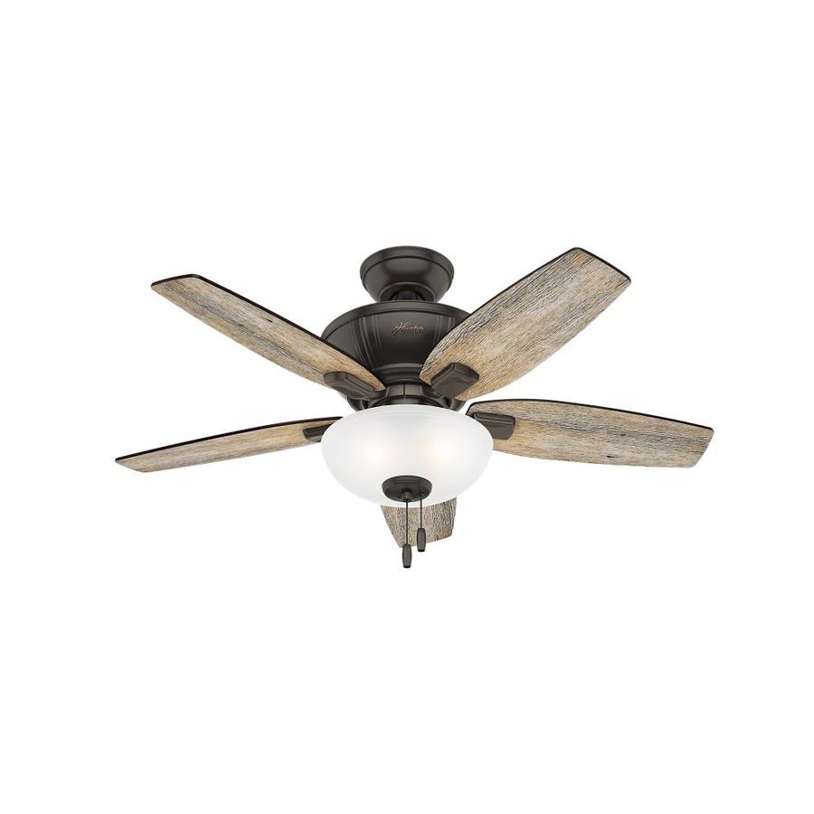 Hunter Kenbridge 42 In Satin Bronze Led Indoor Ceiling Fan