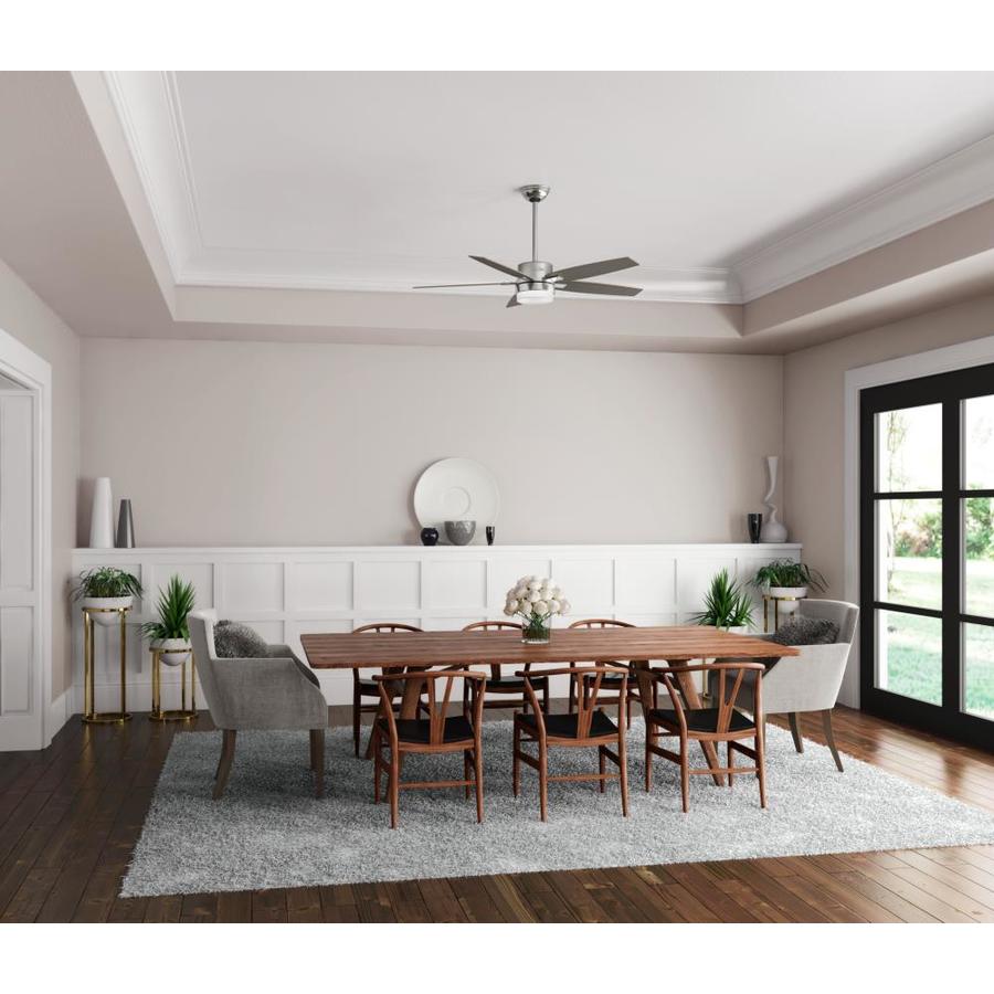 Hunter Windemere Ii Led 54 In Brushed Nickel Indoor Ceiling Fan Brushed Nickel Indoor Ceiling Fan