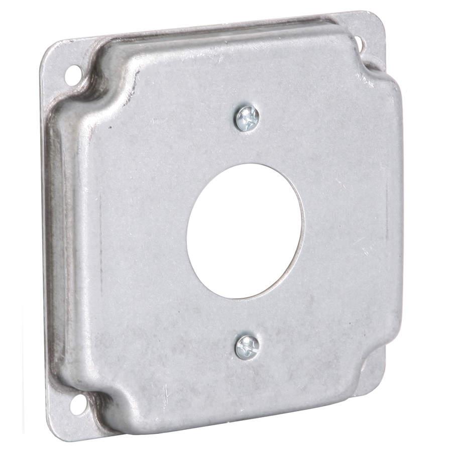 RACO 1-Gang Square Metal Electrical Box Cover | 801C