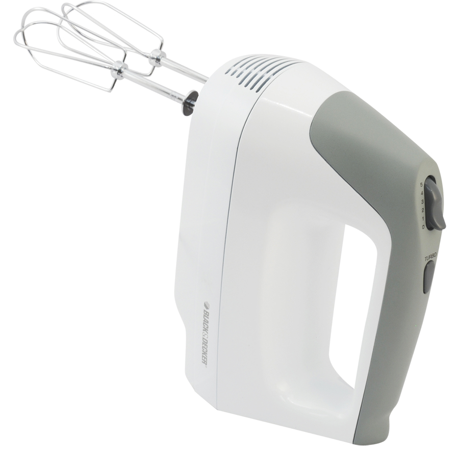 BLACK & DECKER 5 Speed White Hand Mixer