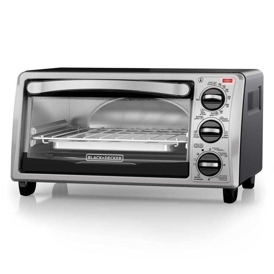BLACK+DECKER 4-Slice Stainless Steel Convection Toaster Oven (1150-Watt) | TO1313SBD