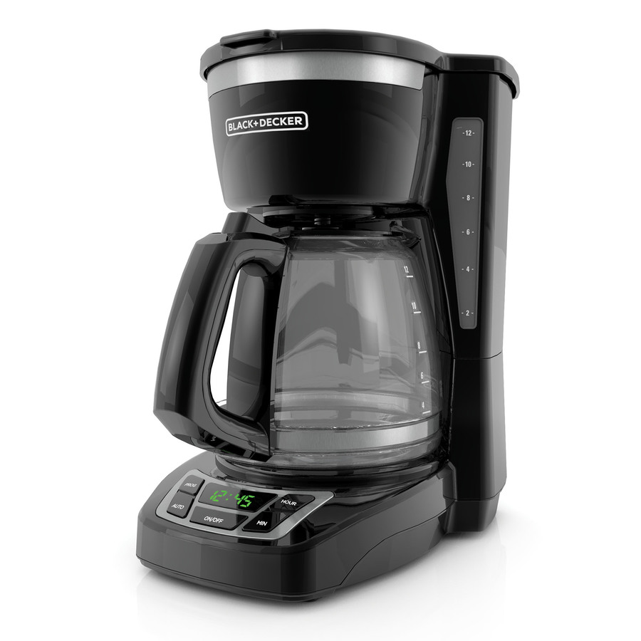 BLACK+DECKER 12-Cup Programmable Coffeemaker, Black | CM1160B