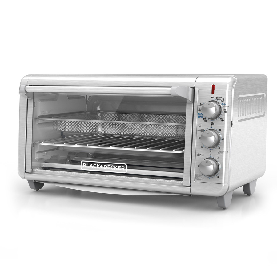 BLACK+DECKER Crisp 'N Bake 8-Slice Stainless Steel Convection Toaster Oven (1500-Watt) | TO3265XSSD