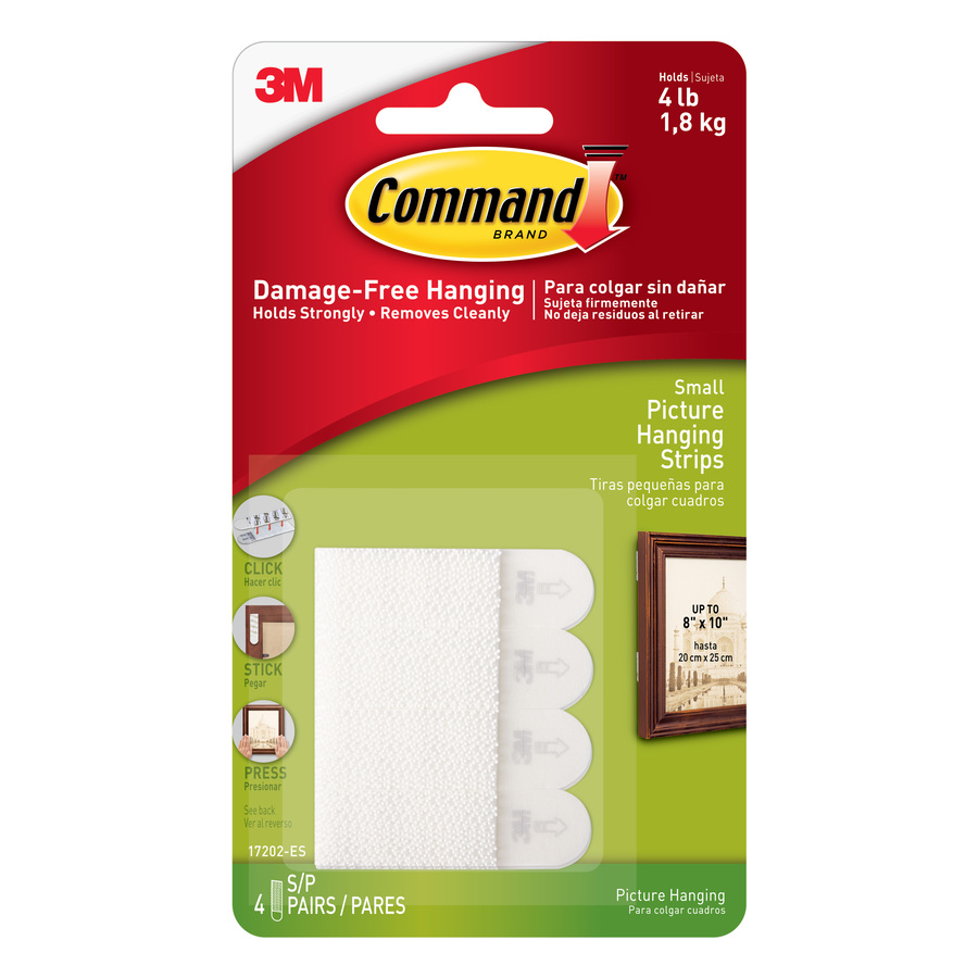 Command 4 Pack Small Picture Hanging Strips