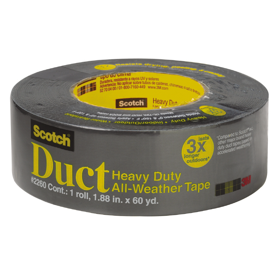 3M 1.88 in x 180 ft Dark Gray Duct Tape