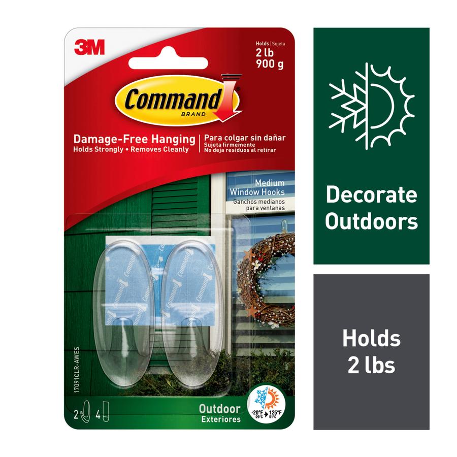 Command 2 Pack Plastic Adhesive Hooks