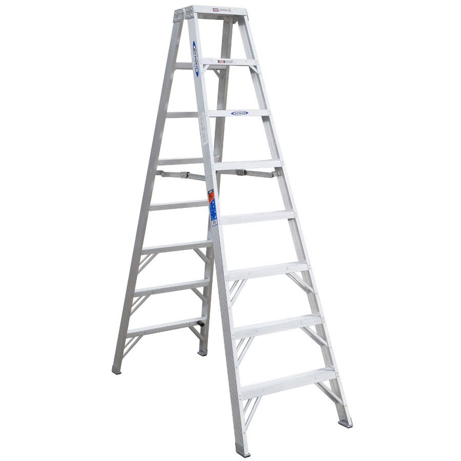 Werner 8 ft Aluminum 300 lb Type IA Twin Step Ladder
