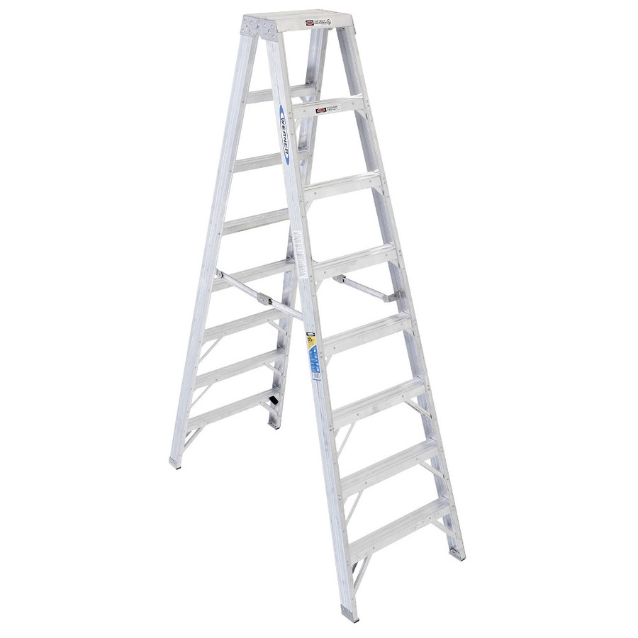 Werner 8 ft Aluminum 375 lb Type IAA Twin Step Ladder