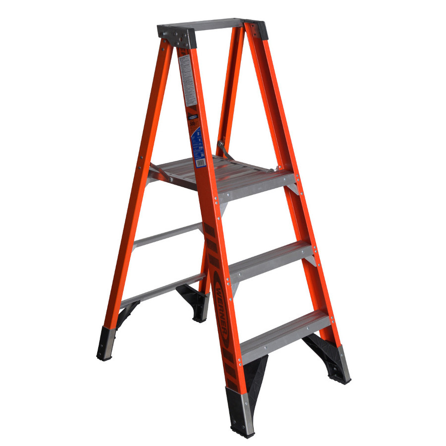 Werner 3 ft Fiberglass 300 lb Type IA Platform Ladder