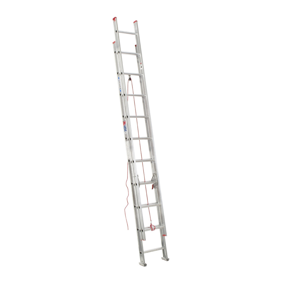 Werner 24 ft Aluminum 200 lb Type III Extension Ladder