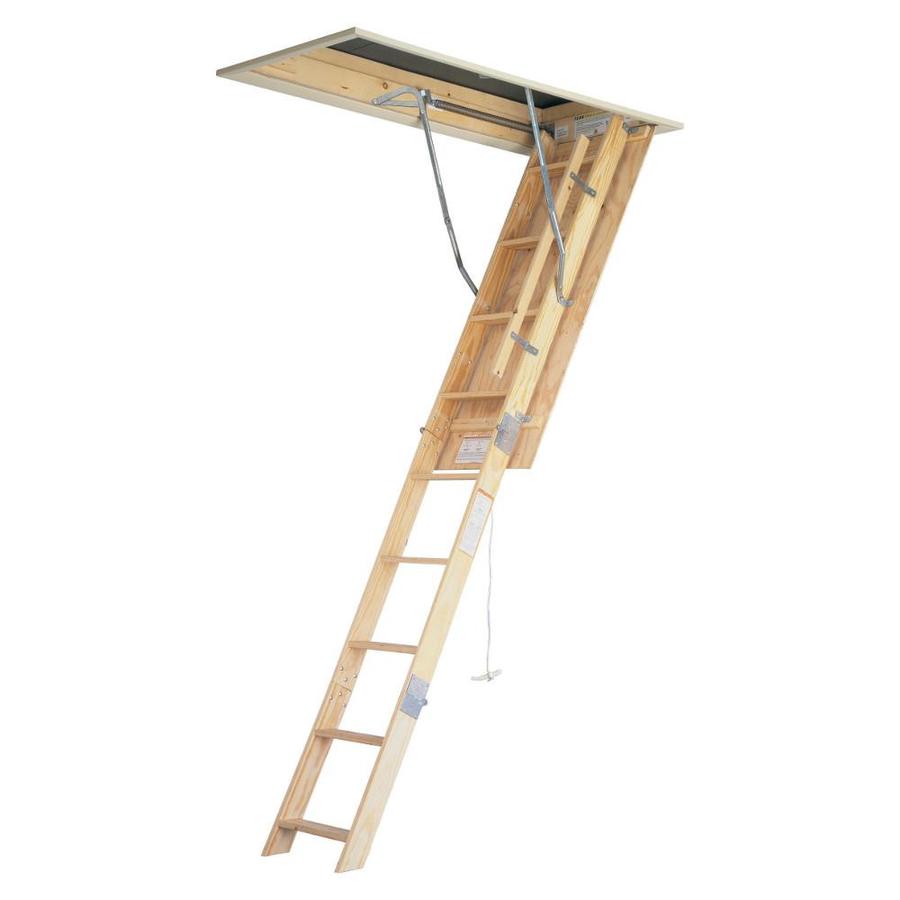 Werner 8 ft Wood 250 lb Type I Attic Ladder