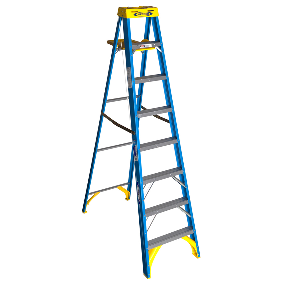 Werner 6 ft Fiberglass 250 lb Type I Step Ladder