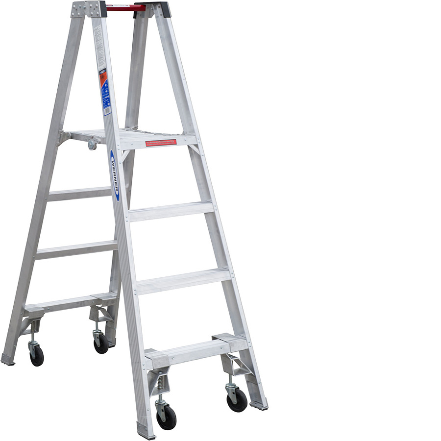 Werner 4 ft Aluminum 300 lb Type IA Stockers Ladder