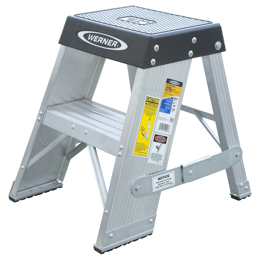 Werner 2 ft Aluminum 375 lb Type IAA Step Ladder