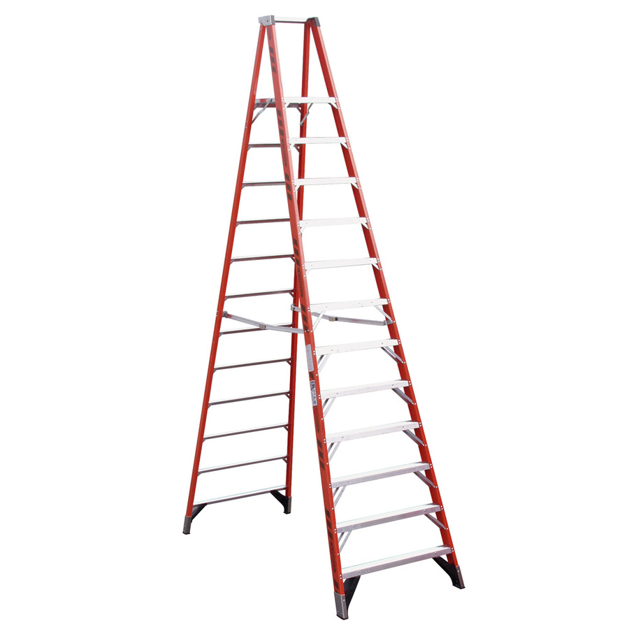 Werner 12 ft Fiberglass 300 lb Type IA Platform Ladder