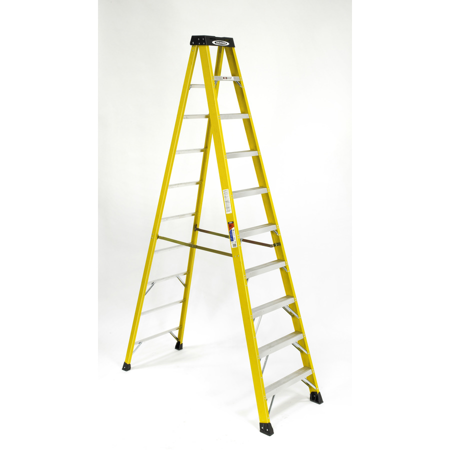 Werner 10 ft Fiberglass 300 lb Type IA Step Ladder