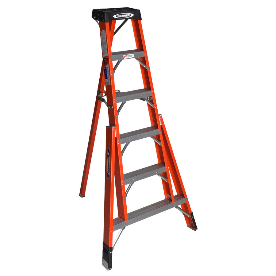 Werner 6 ft Fiberglass 300 lb Type IA Tripod Ladder