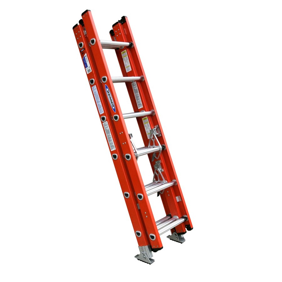 Werner 16 ft Fiberglass 300 lb Type IA Extension Ladder