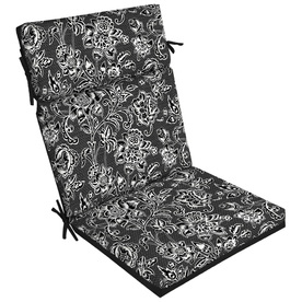 Patio Furniture Cushions At Lowes Display Product Reviews For Black And White Jacobean High Back Patio Chair Cushion
