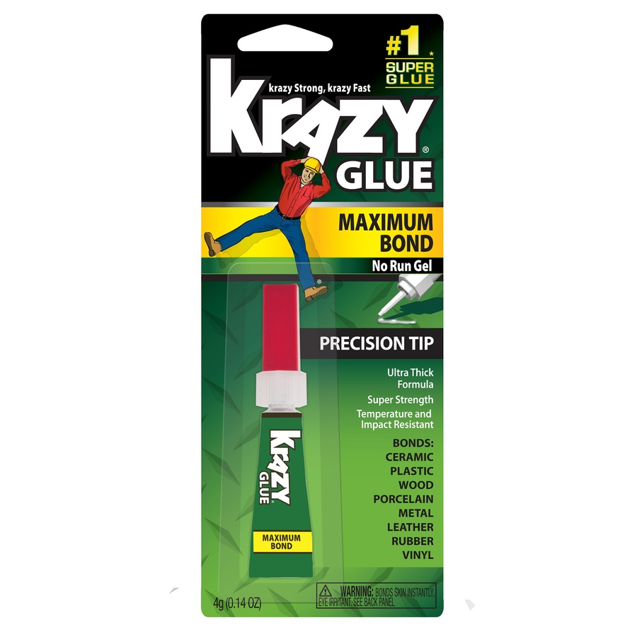 Krazy Glue Maximum Bond 4-gram Super Glue Clear Multipurpose Adhesive | KG48448MR