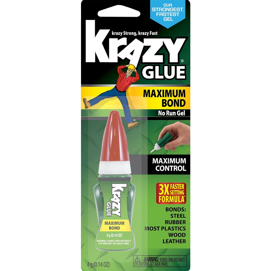 Krazy Glue EZ Squeeze 0.14-fl oz Super Glue Clear Multipurpose Adhesive | KG49012MR