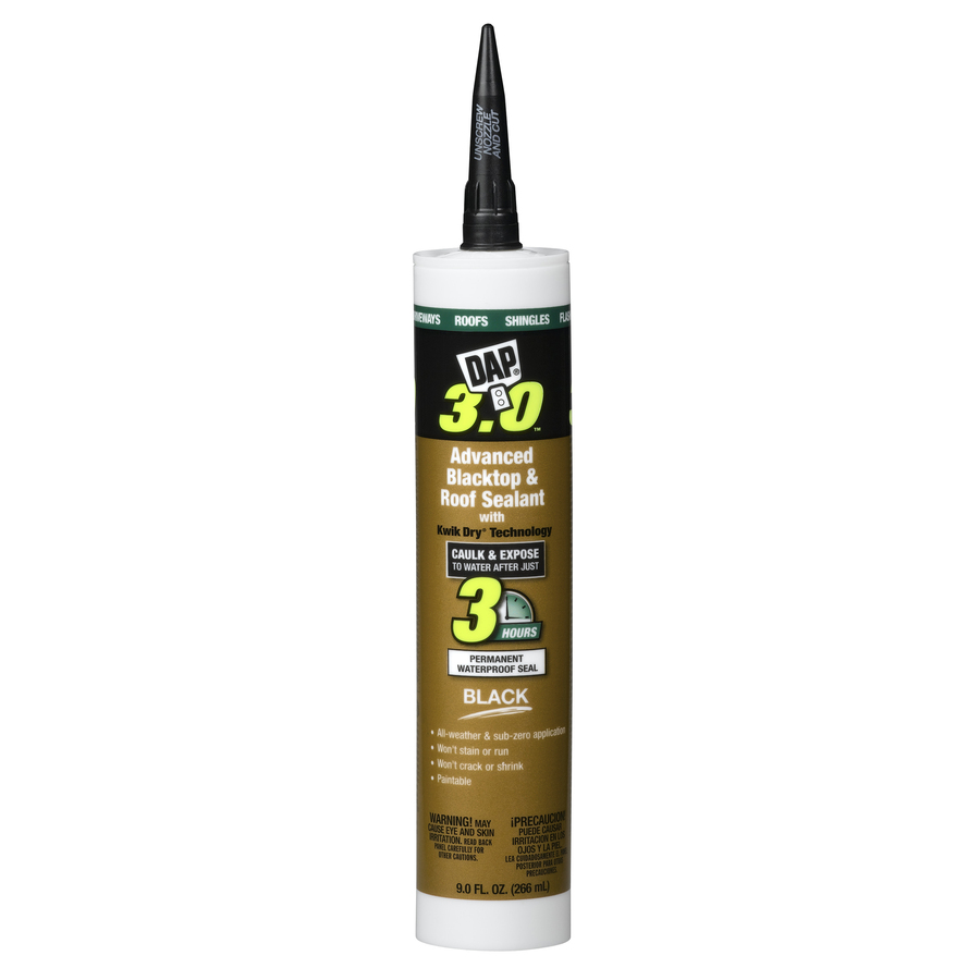 DAP 9 oz Black Paintable Silicone Specialty Caulk