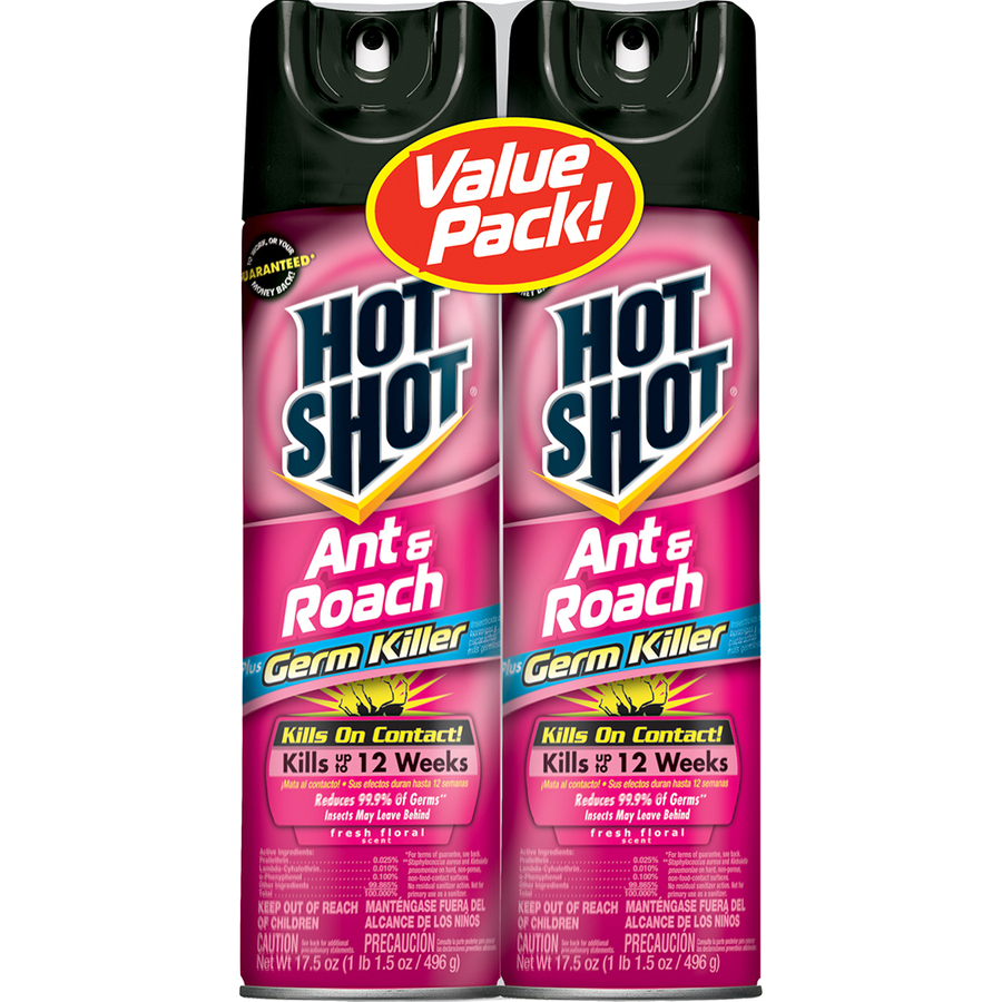 Hot Shot 2 Pack 17.5 Oz Roach and Ant Killer