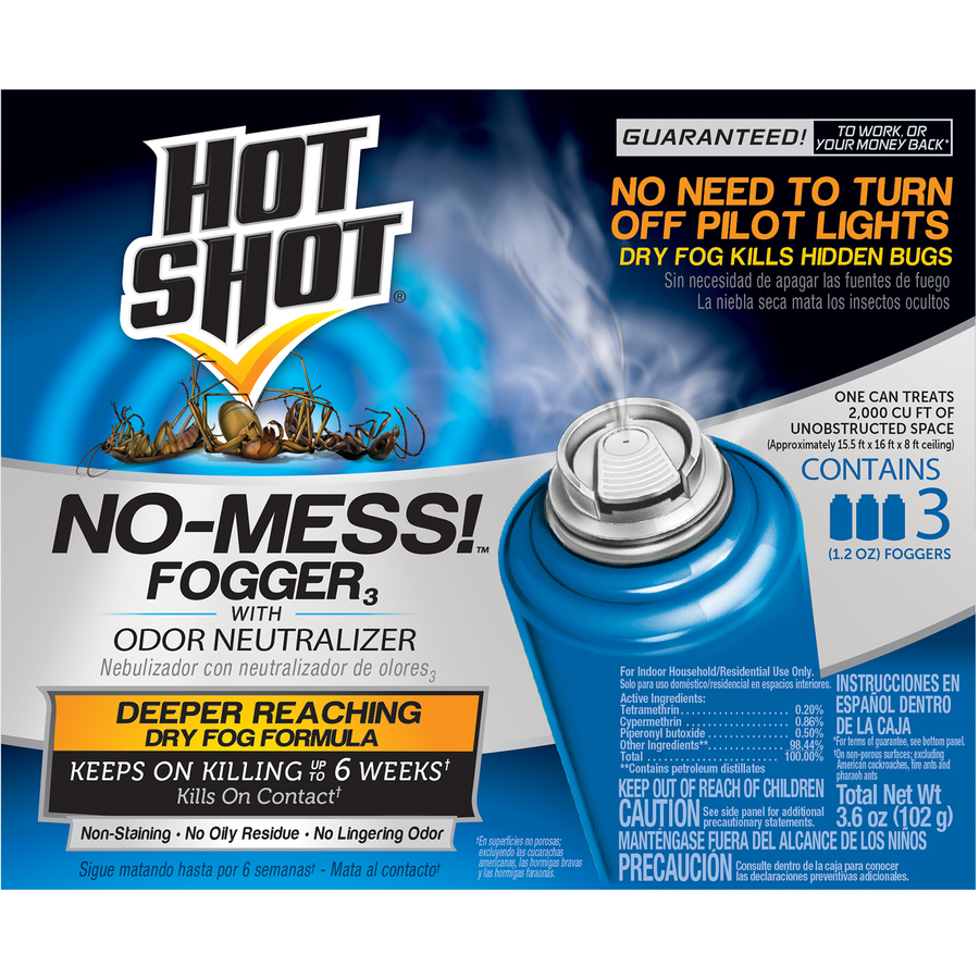 Hot Shot 3 Pack 3 oz No Mess Fogger