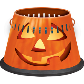 Cutter 4-in Halloween Painted Tabletop Citronella Candle